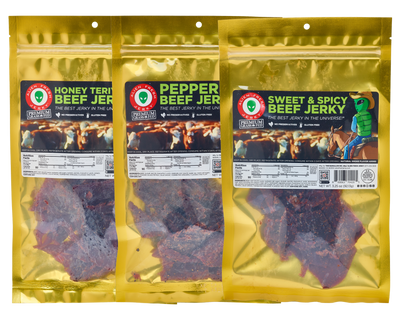 Alien Fresh Jerky Grass-Fed Beef Jerky Trio Pack